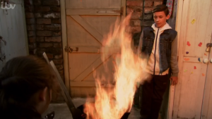 Jack Hope fire Coronation Street