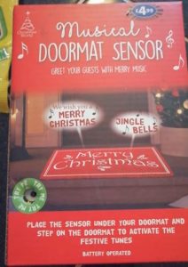 Musical doormat sensor