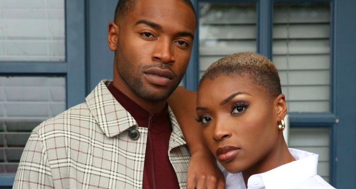 Toby and Celeste Faroe (Bobby Gordon and Andrea Ali) move into Mitchell and Cleo's old flat.
