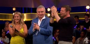 Eamonn Holmes with Caroline Flack and Dermot O'Leary