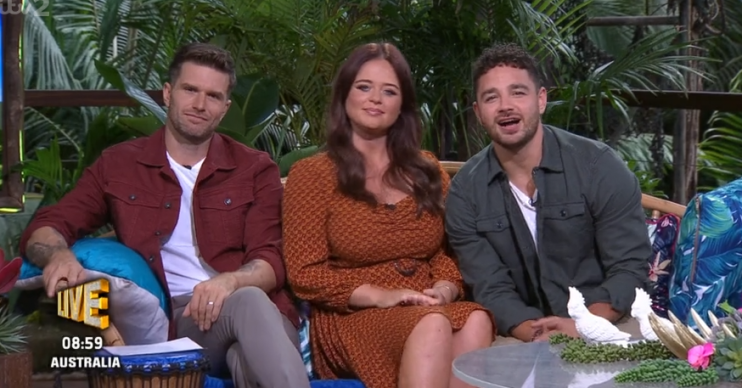 Joel Dommett, Emily Atack and Adam Thomas on Extra Camp