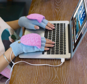 Heated mittens 