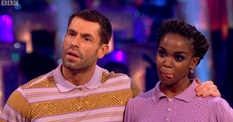 Kelvin Fletcher and Oti Mabuse on Strictly