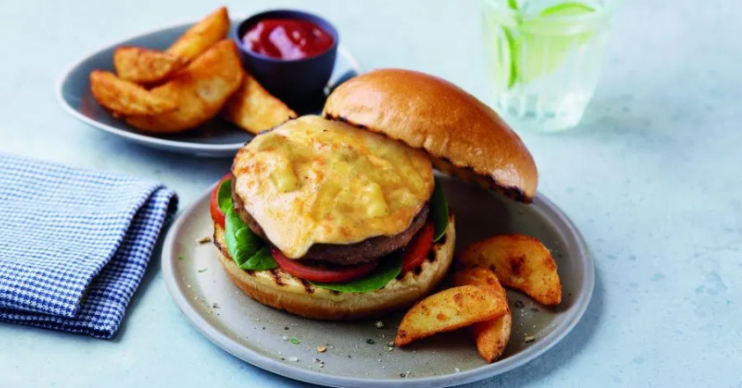 Aldi mac and cheese burger