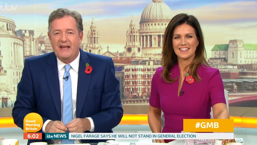 Piers Morgan and Susanna Reid