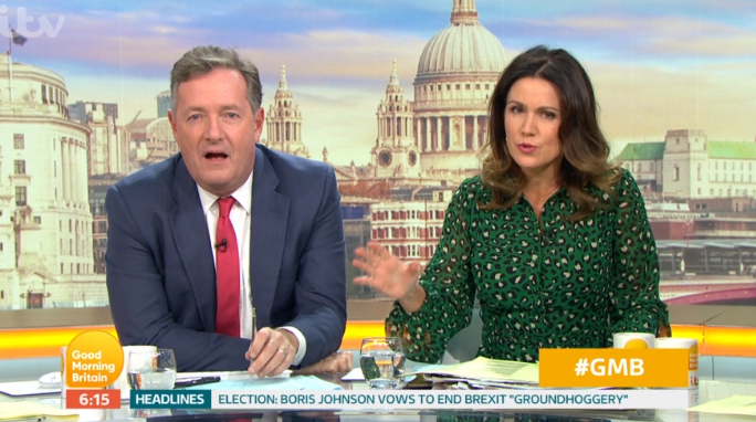 Piers Morgan and Susanna Reid
