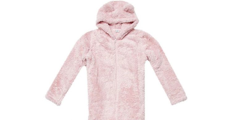 Dunelm teddy fleece onesie