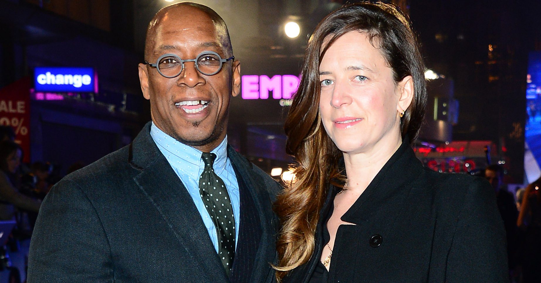 Ian Wright and Nancy Hallam