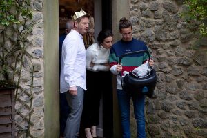 A baby is left on David's doorstep Emmerdale 