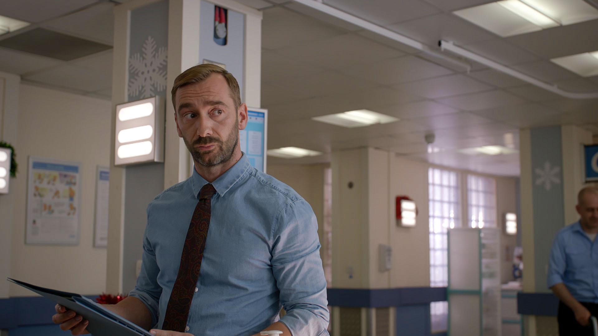 Charlie Condou on Holby City