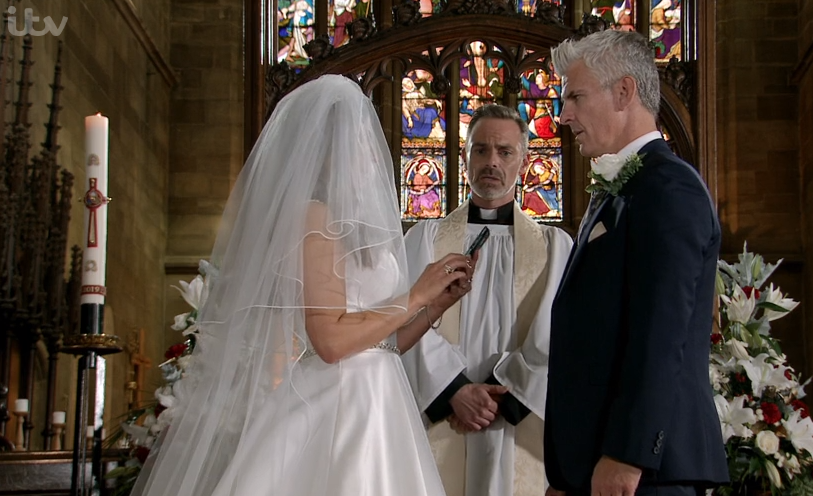 Michelle and Robert in Coronation Street 