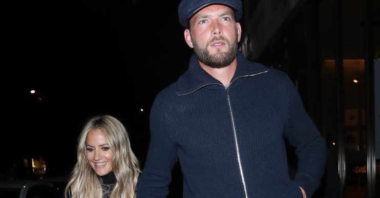 Caroline Flack arrives at Sexy Fish restaurant with Boyfriend Lewis Burton after dining out at the Ivy Soho. Pictured: Caroline Flack,Lewis Burton Ref: SPL5122809 171019 NON-EXCLUSIVE Picture by: SplashNews.com Splash News and Pictures Los Angeles: 310-821-2666 New York: 212-619-2666 London: +44 (0)20 7644 7656 Berlin: +49 175 3764 166 photodesk@splashnews.com World Rights