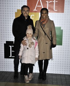 Alan and Tisha attended an art exhibition in Manchester with his daughter Siena (Credit: Splash)