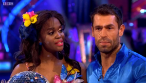 Kelvin was emotional as he thanked Oti (Credit: BBC)