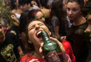 Woman at party