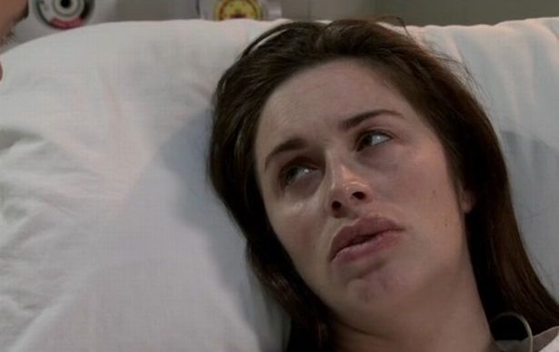 Julia Goulding as Shona Ramsey Corrie lips