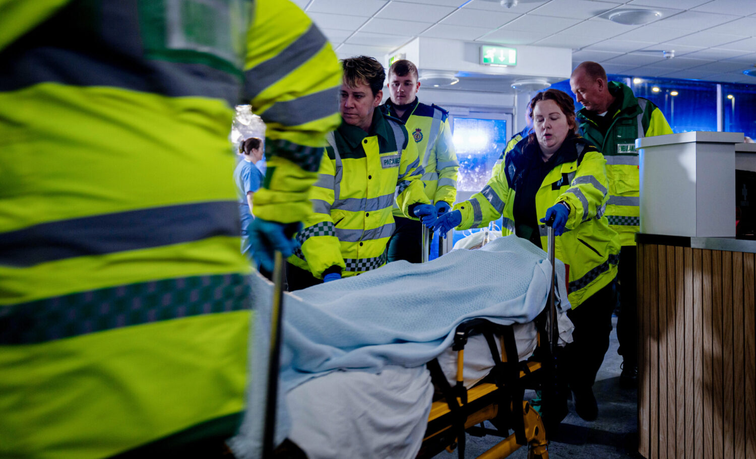 Busy hospital in Emmerdale