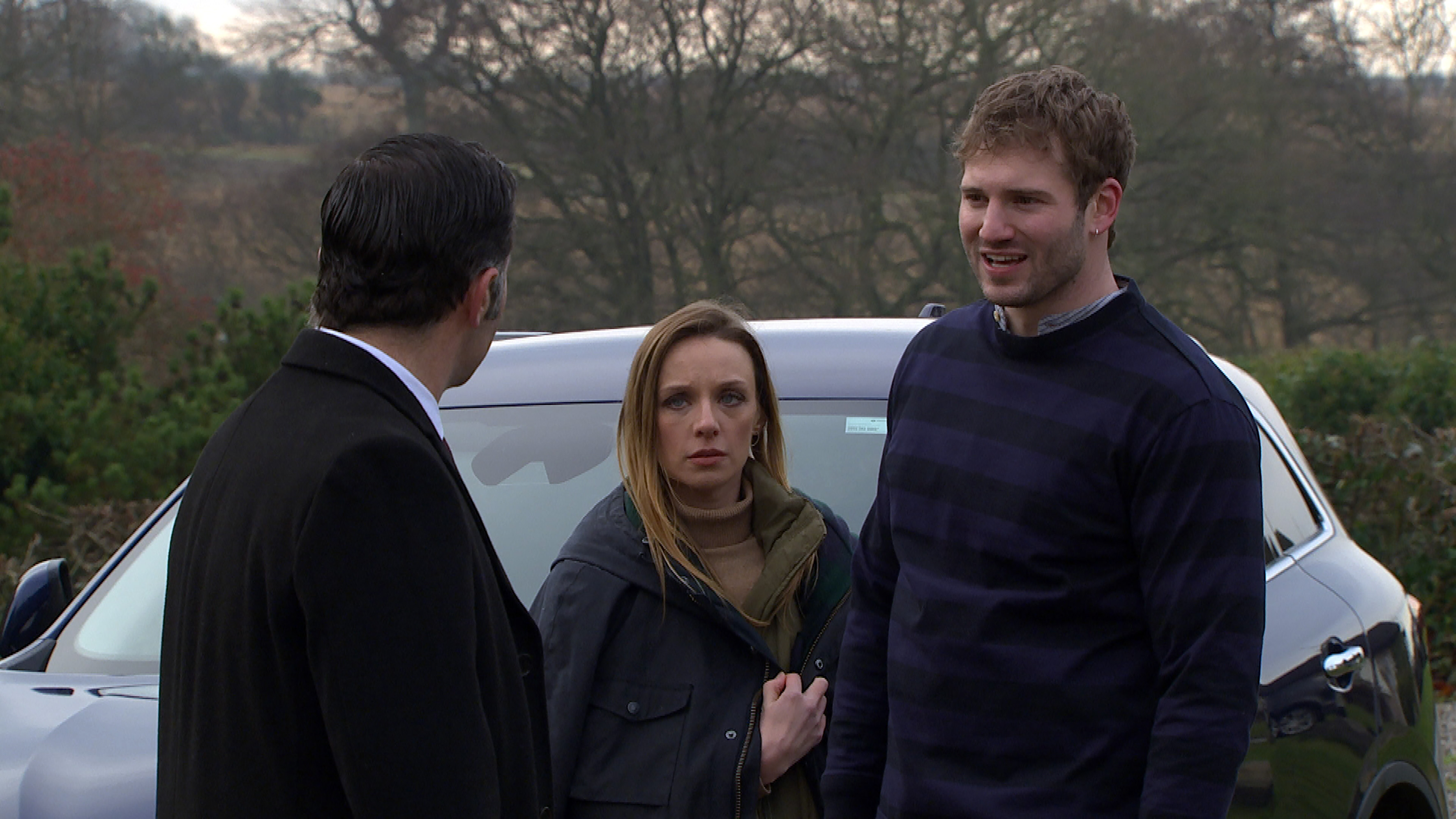 Graham, Andrea and Jamie in Emmerdale 