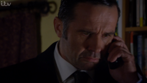 Who left Rhona a voicemail? Graham Emmerdale 