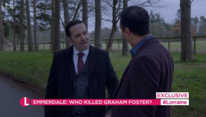 A clip played from tonight's episode of Emmerdale Graham Jai 