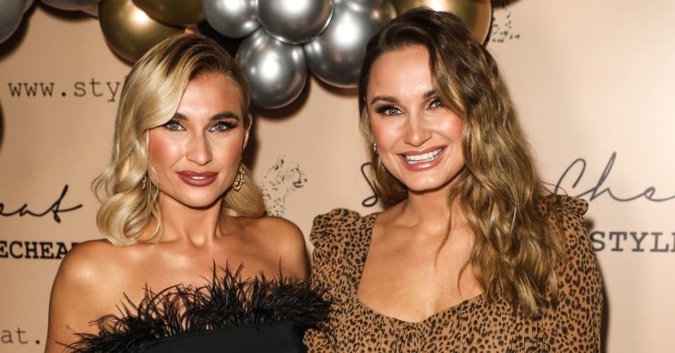 Celebrities and Influencers attending Womenswear Label, Style Cheat's Christmas Party at Quaglinos in London Pictured: Billie Faiers,Samantha Faiers Ref: SPL5132265 281119 NON-EXCLUSIVE Picture by: Brett D. Cove / SplashNews.com Splash News and Pictures Los Angeles: 310-821-2666 New York: 212-619-2666 London: +44 (0)20 7644 7656 Berlin: +49 175 3764 166 photodesk@splashnews.com World Rights