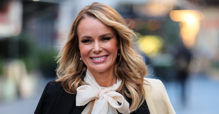Amanda Holden leaves Heart radio after presenting the Breakfast Show Pictured: Amanda Holden Ref: SPL5133376 041219 NON-EXCLUSIVE Picture by: SplashNews.com Splash News and Pictures Los Angeles: 310-821-2666 New York: 212-619-2666 London: +44 (0)20 7644 7656 Berlin: +49 175 3764 166 photodesk@splashnews.com World Rights