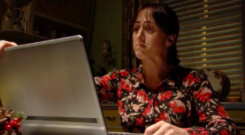 Sonia Fowler in EastEnders stealing from Dot