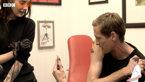 Peter Crouch fake tattoo