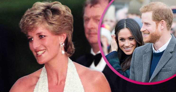 Princess Diana and HArry and Meghan