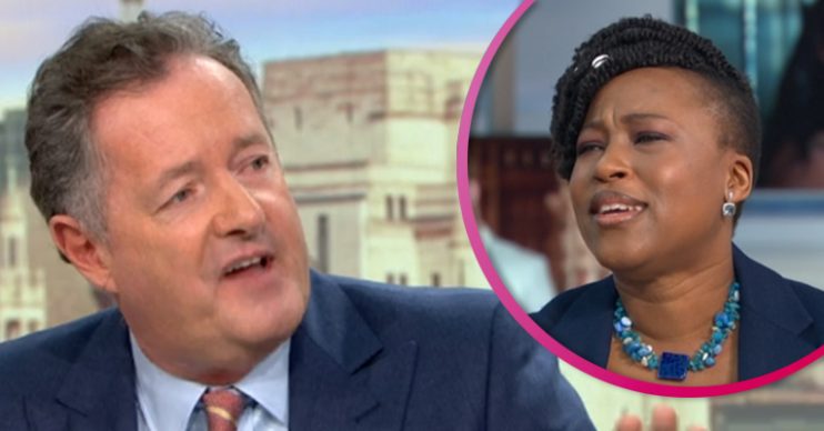 Piers Morgan and Dr Shola Mos-Shogbamimu on GMB