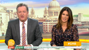 Piers Morgan and Susanna Reid on GMB