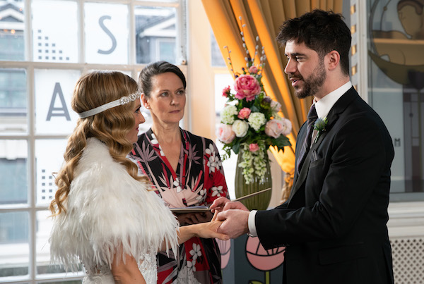 Sarah and Adam have been on honeymoon (Credit: ITV)