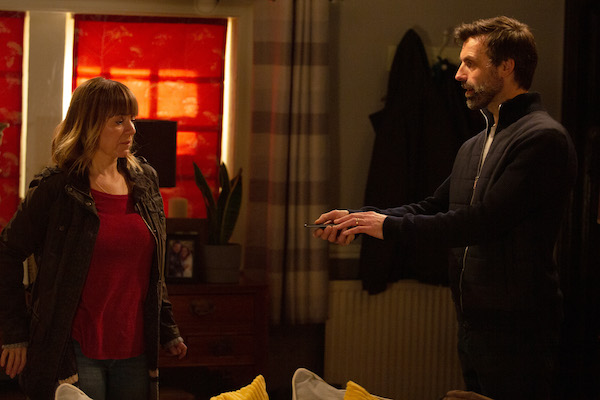 Emmerdale Rhona confronts Pierce Harris 