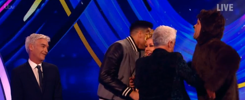 Ashley and John gave Lisa a hug (Credit: ITV)