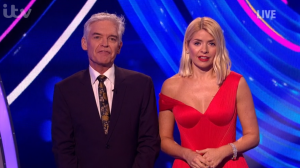 Holly Willoughby with Phillip Schofield on Dancing On Ice