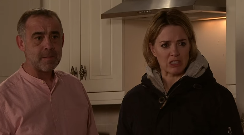 Abi's preoccupied with Kevin (Credit: ITV)