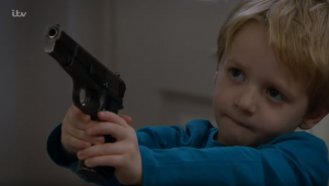 Lucas got his hands on Will's gun Emmerdale