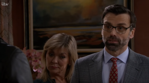 Pierce is posing as family law solicitor 'Ollie' Emmerdale
