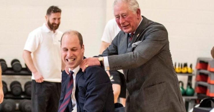 Prince William and Prince Charles