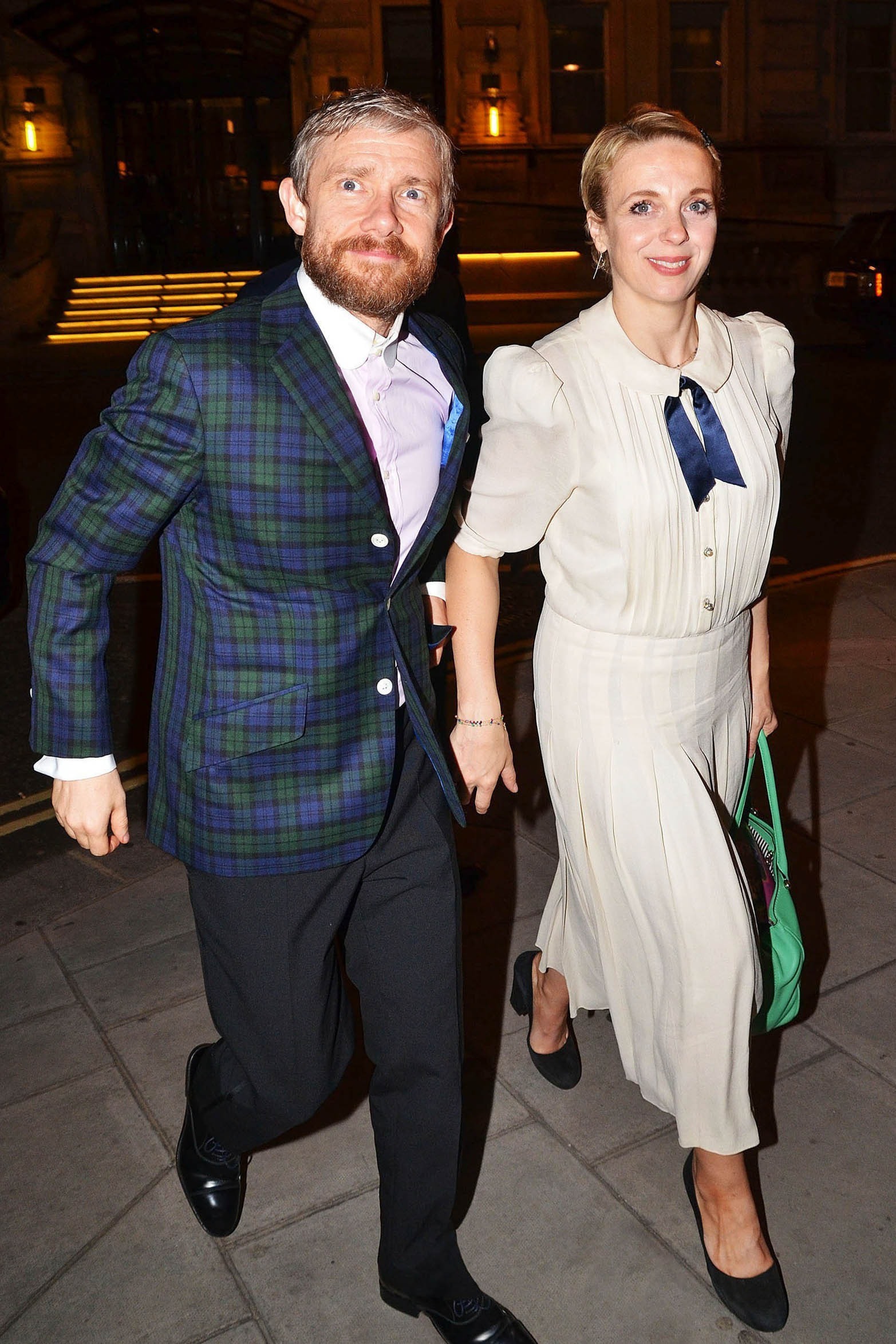 Martin Freeman and Amanda Abbington