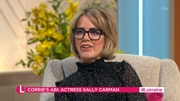 Sally's dreams have come true starring on Corrie (Credit: ITV)