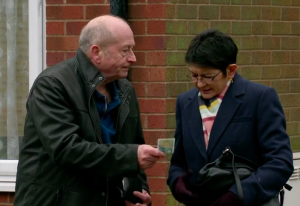 Corrie fans sickened as Geoff gives Yasmeen a FIVER for Blackpool trip