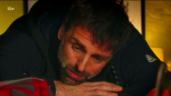 Pierce strokes Rhona's face