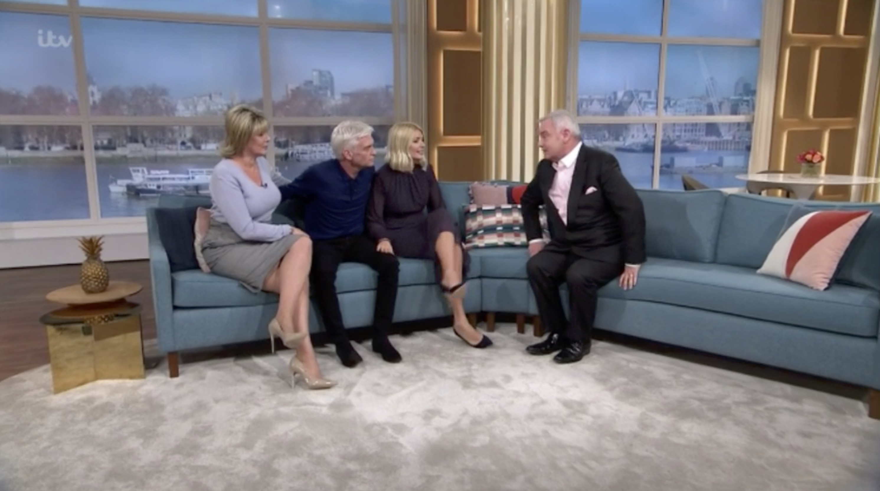 Ruth Holly and Eamonn all supported Phil this morning (Credit: ITV)