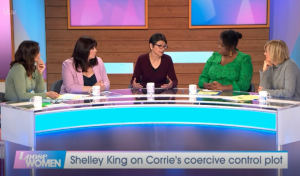 Shelley appeared on Loose Women to talk about the storyline Coronation Street