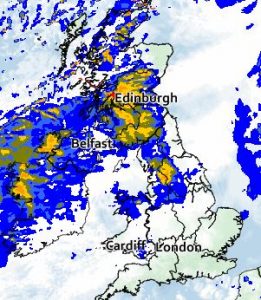 UK weather map