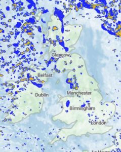 UK weather map