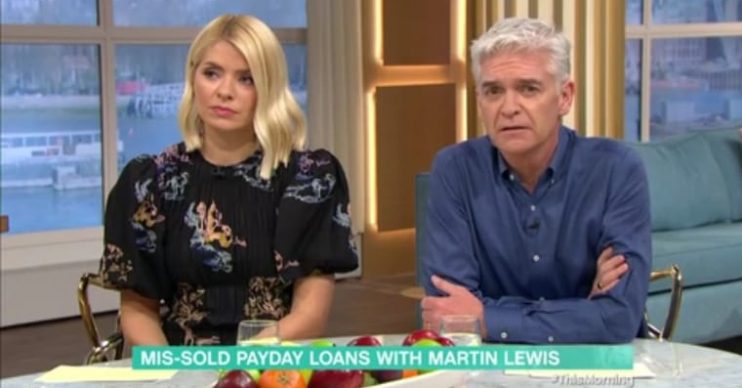 Philip Schofield mouths 'sorry' after Martin Lewis swears