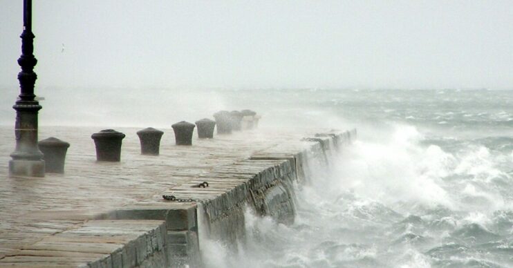 Stormy sea
