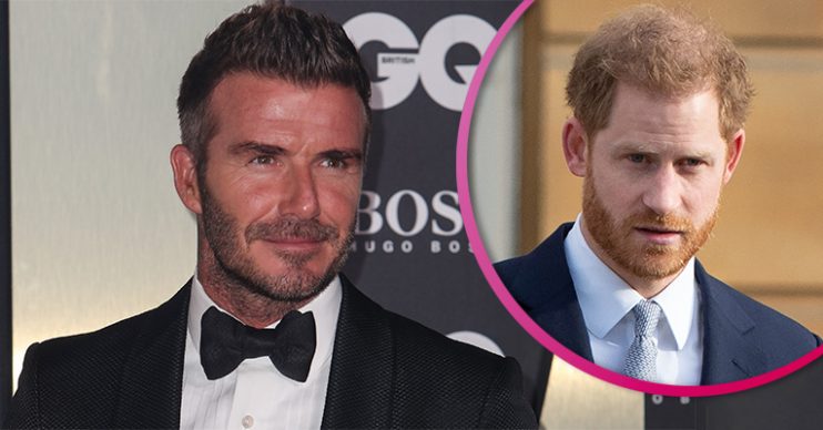 David Beckham and Prince Harry